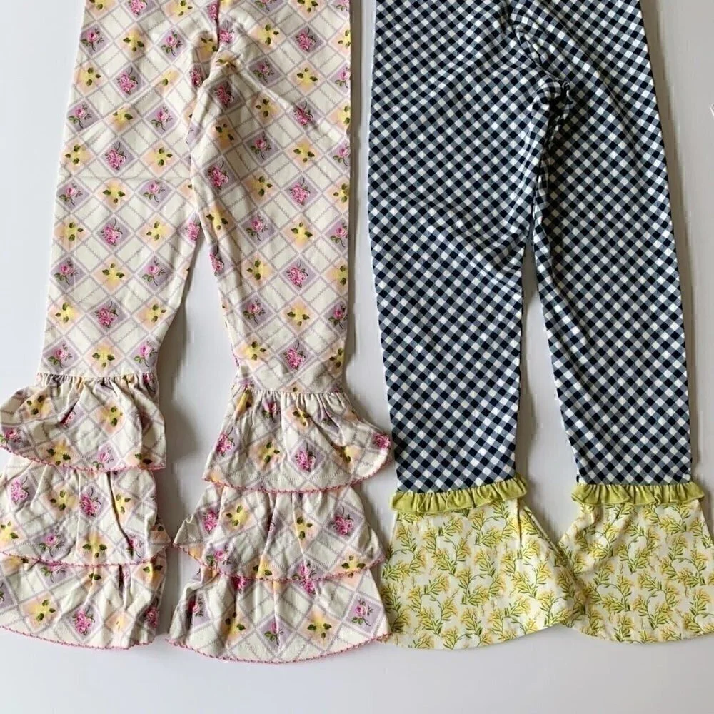 NWT Matilda Jane Girl Ruffle Leggings Bundle 8 Years 10 years or 12 years